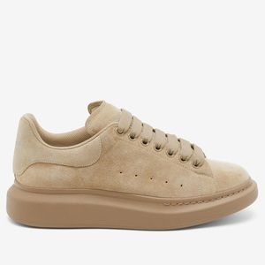 Alexander McQueen Sand Suede Oversized Chunky Low-Top Sneaker Size 44 or 11